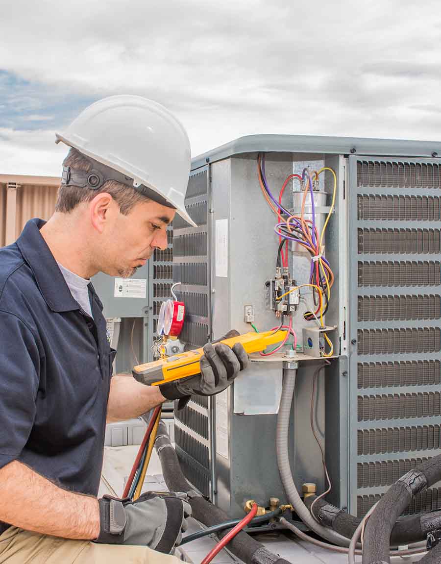 Air Conditioning and Heating Specialist at Work in Johnson County, IN